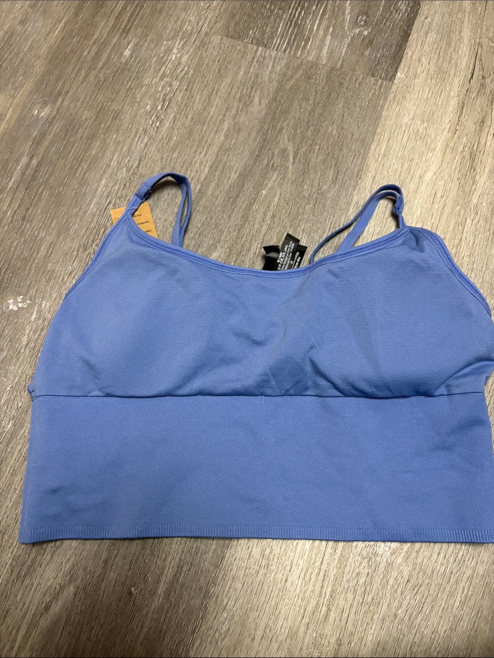 PINK Victoria's Secret Periwinkle Seamless sports bra New W/Tags
